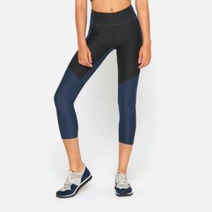 Outdoor Voices Textured Compression Leggings, Navy